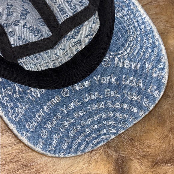 Supreme cotton Cap Navy RARE Hat 5 Panel - Picture 5 of 7